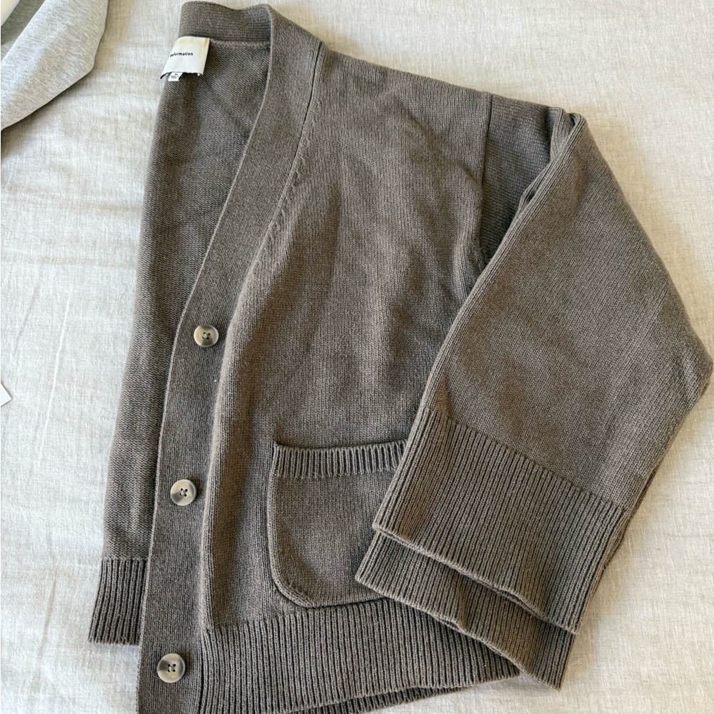 Reformation Brown Cardigan Sweater